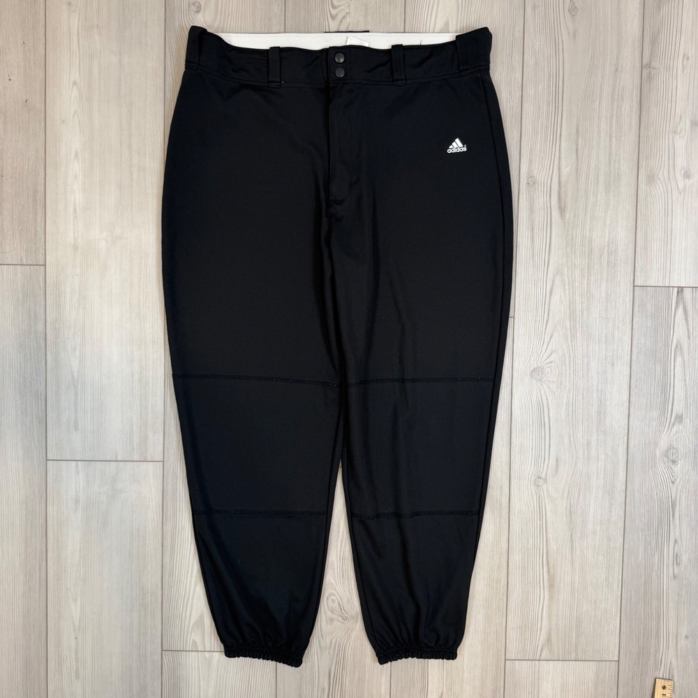 Adidas Climalite Baseball Pants Mens XL Black Athletic BBA0010 015240